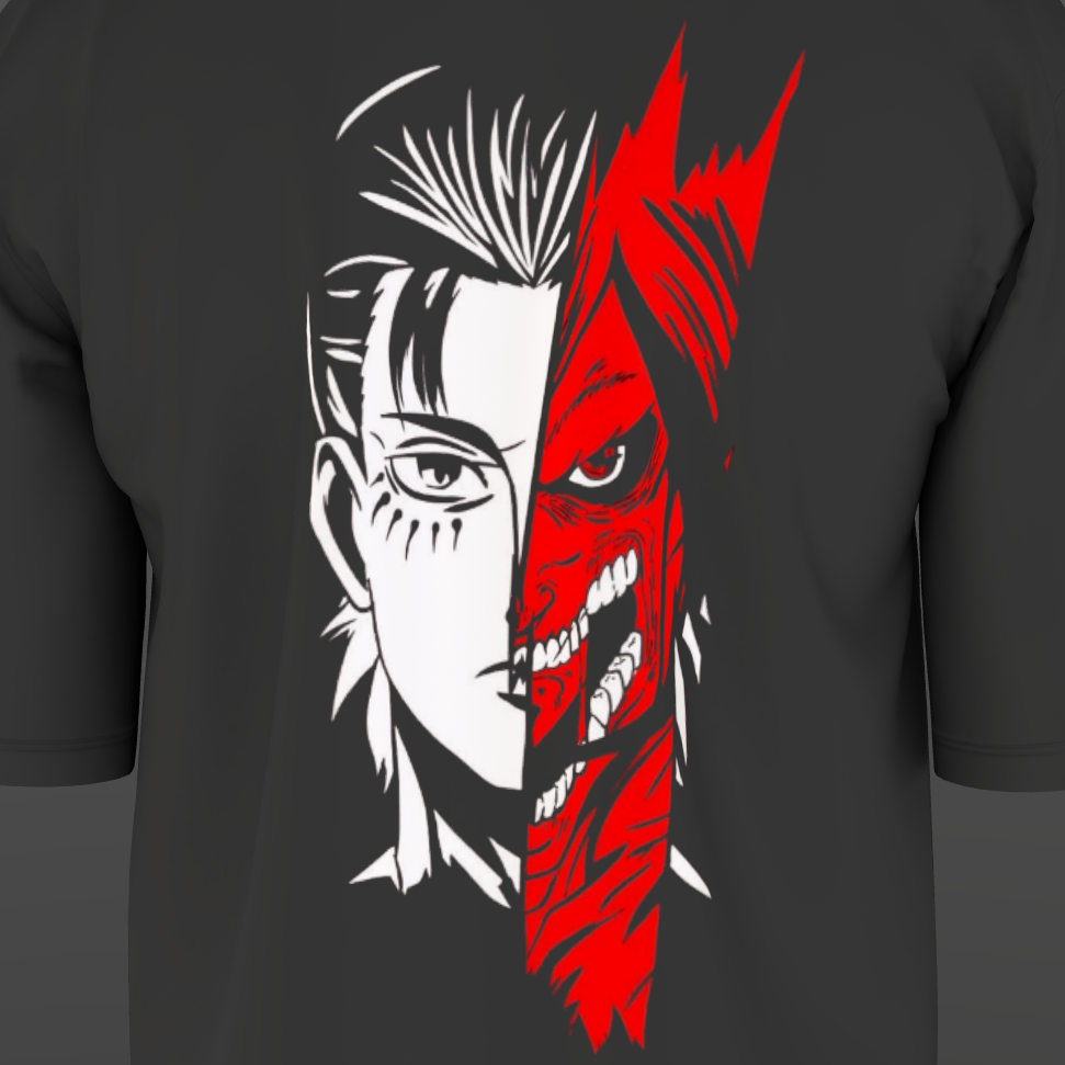 INNER DEMON – Dual Side Anime Graphic Tee